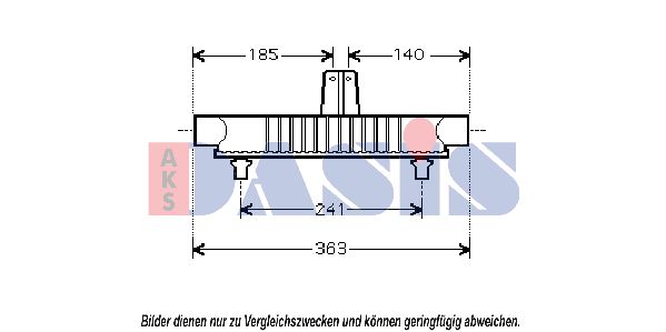 AKS DASIS Eļļas radiators, Motoreļļa 166001N